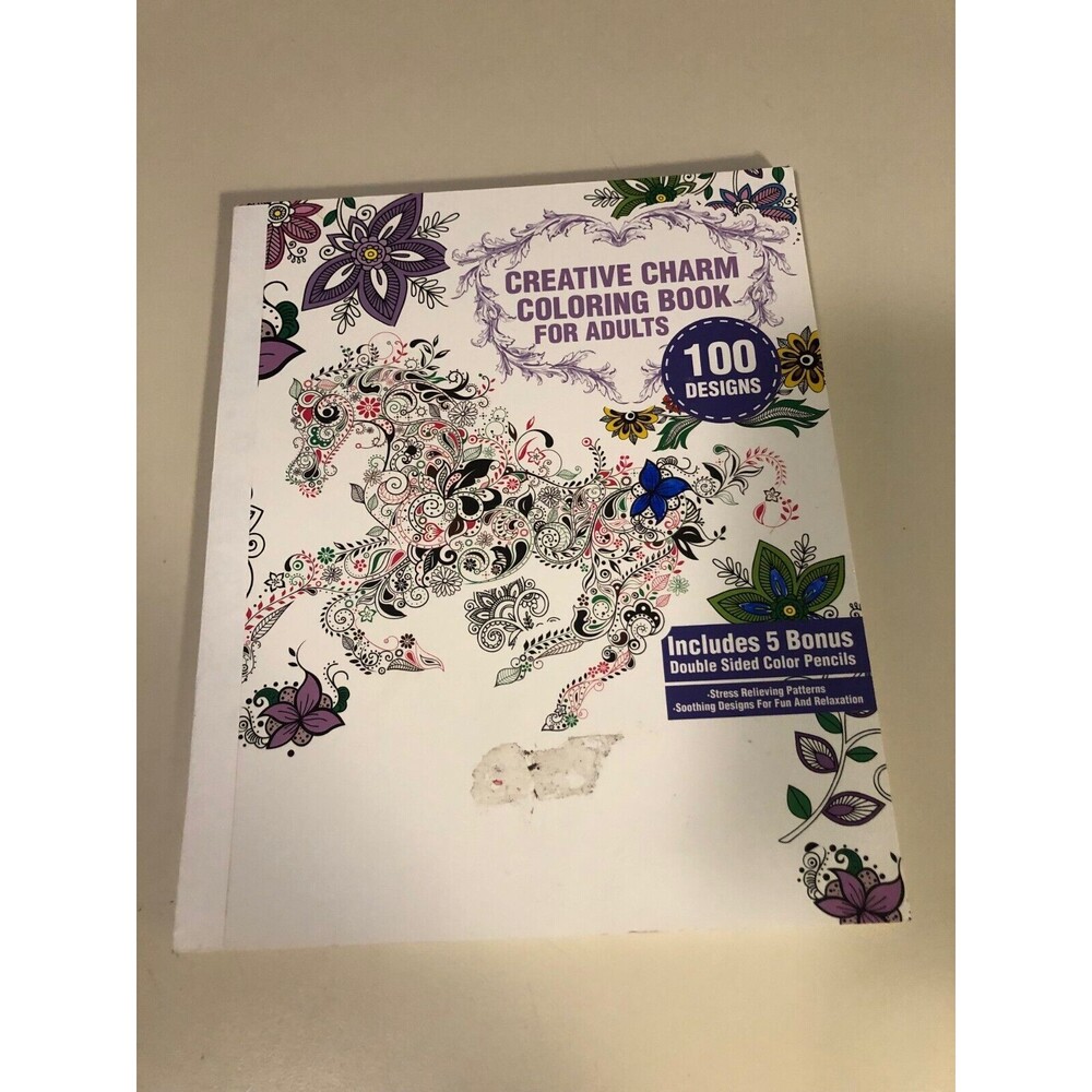 Creative Charm Mandalas Coloring Book Kids/Adults 5 Doubleside